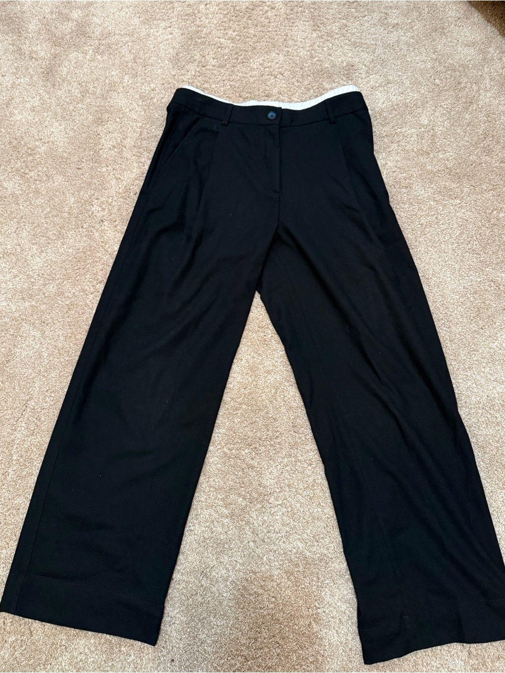 ME+EM Women’s Black Straight-Leg Dress Pants